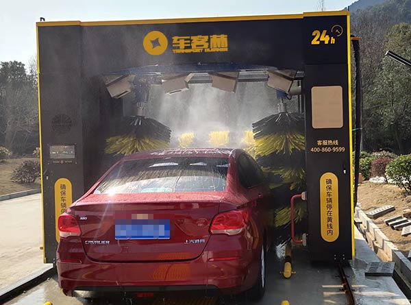 重慶忠縣“中石化加油站”龍門洗車機